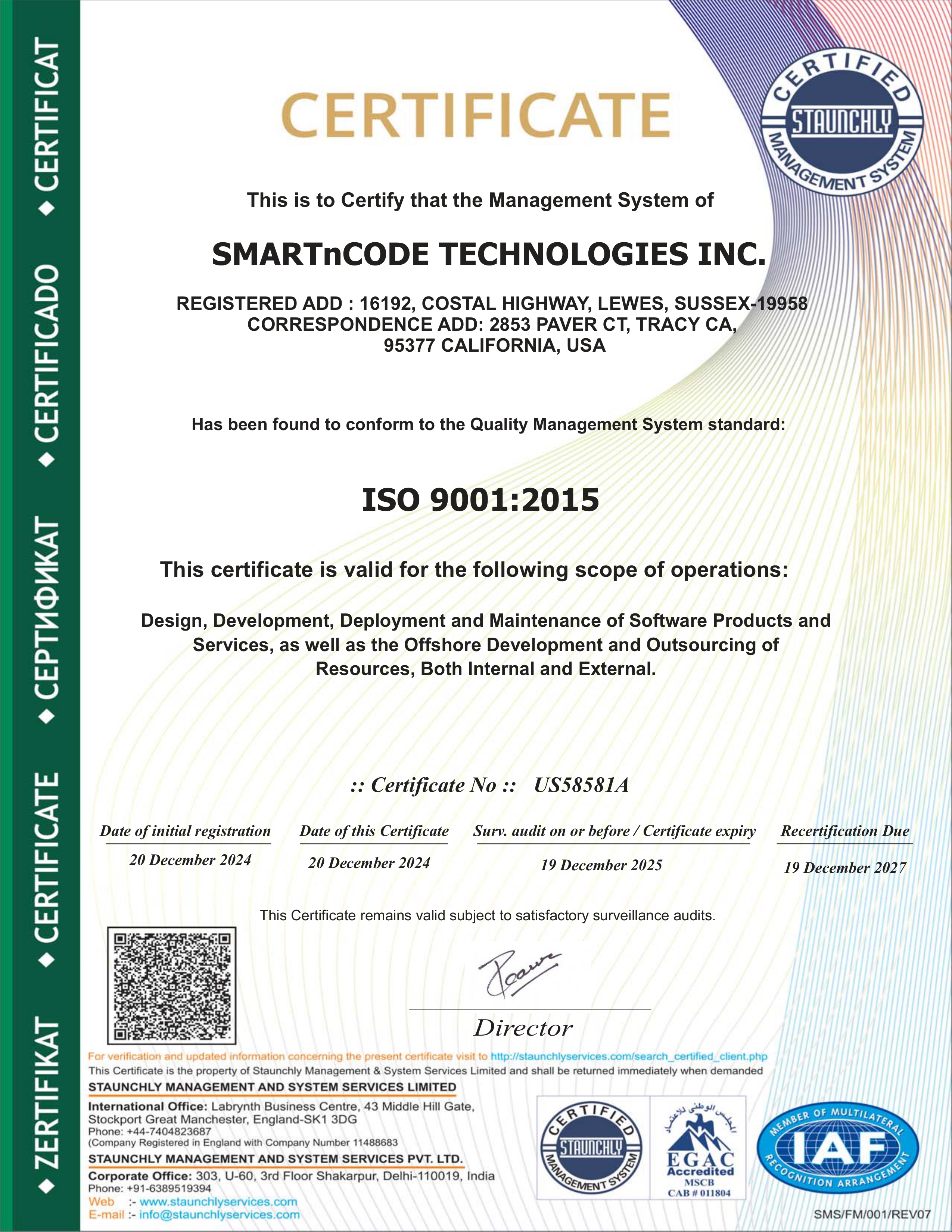 ISO 9001 USA